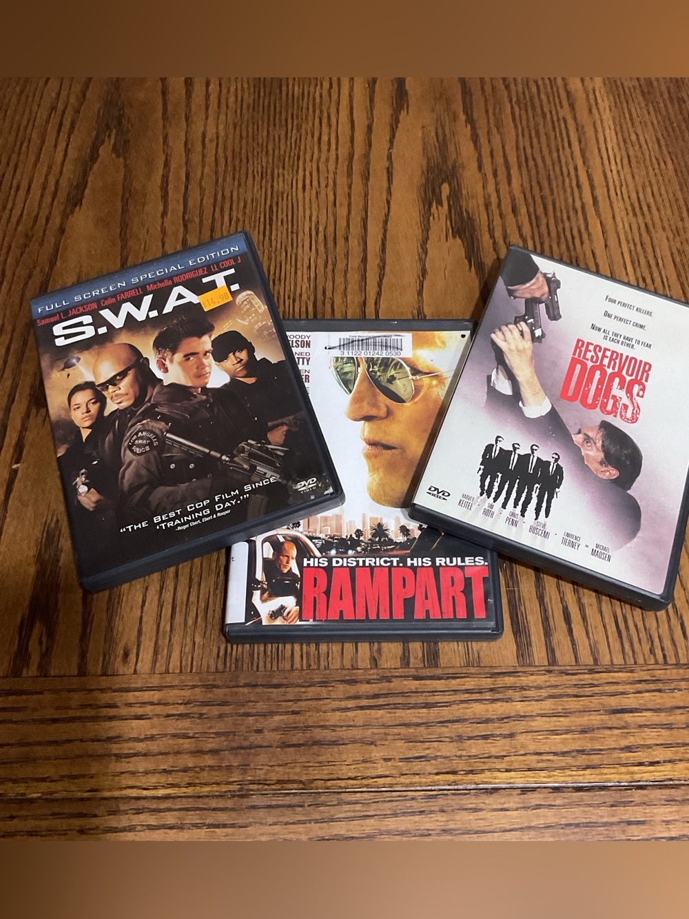 S.W.A.T. , Rampart & Reservoir Dogs 3 DVDs 📀 Action Thrillers Woody Harrelson